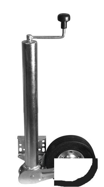 Support wheel solid rubber 225x70mm,60mm, fold-away