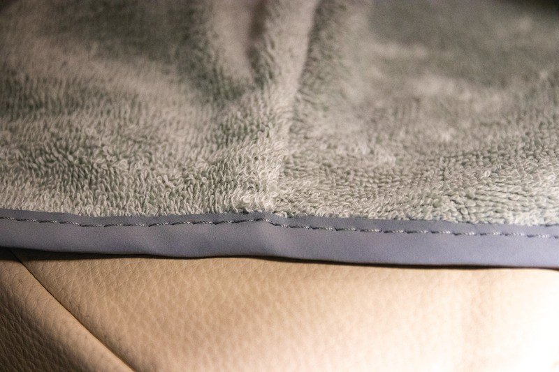 Terry cloth cover for car seat universal light grey