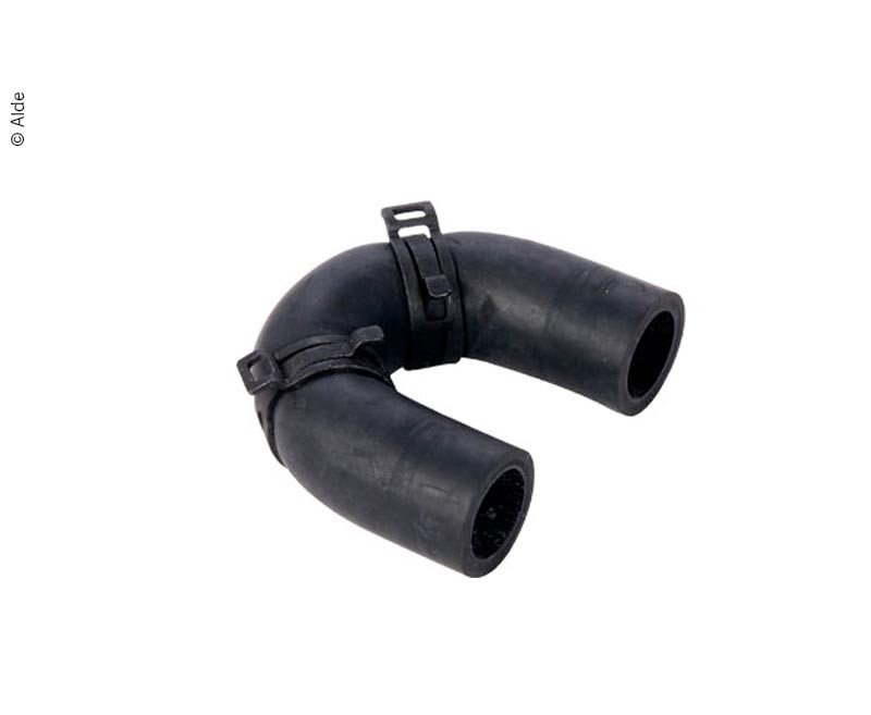 Rubber-U with strap clamp.