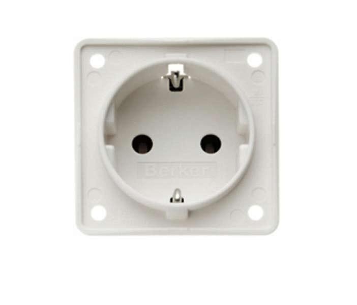 Berker INTEGRO socket outlet 230V polar white loose