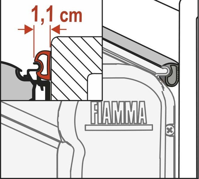 Fiamma sealing-rubber small, for F45, F50, F55
