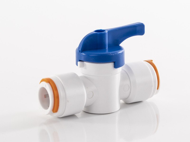 Plastic draining/guide valve