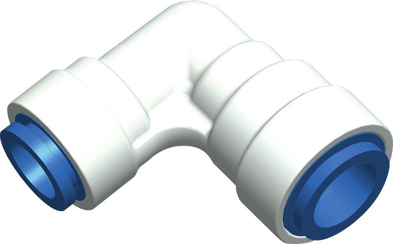 Angle connection blue for JohnGuest 12mm / Uniquick 12mm
