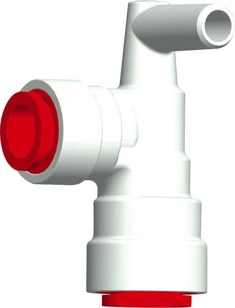 Angle connection red for JohnGuest 12mm / Uniquick 12mm