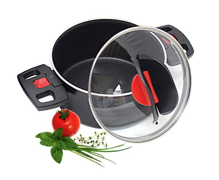 Pott  Ø16cm, must, kaaneta