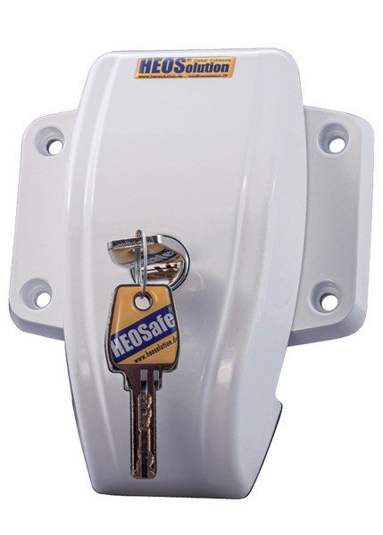 Lock set for panel van grey/silver