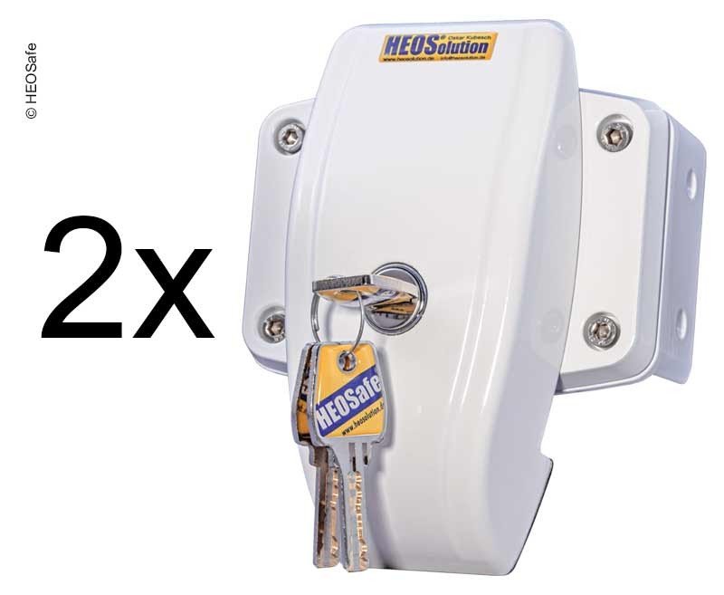 HEOSafe door protection set of 2 white