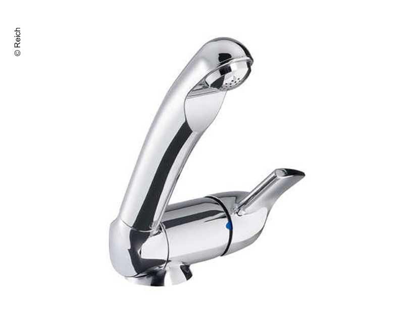 Single lever mixer style with switch