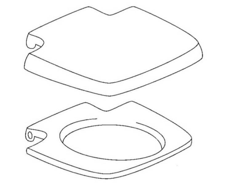 WC seat w.deck.100/200gra
