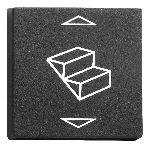 Rocker plate for step art. no. 821683, slate grey