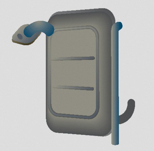 Dometic silencer for exhaust gas routing