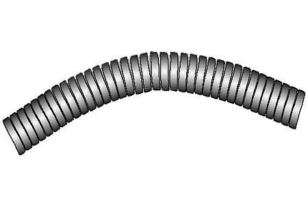 AG125 Metal extension hose 2m, Ø25mm