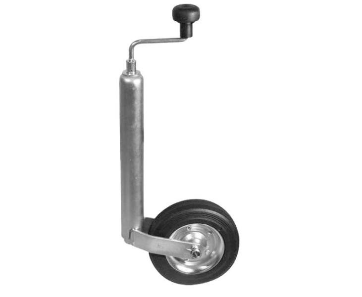 Support wheel, Sheet steel, 225 x 70, 48 mm, soft rubber