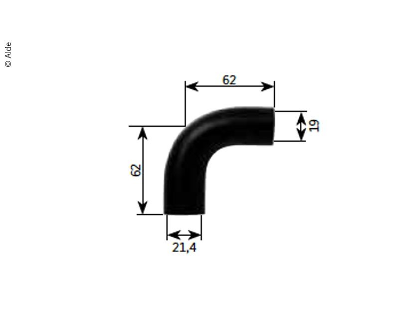 Rubber angle with reduction