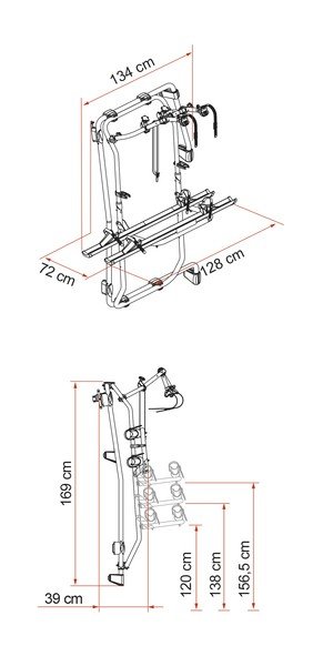 Jalgrattahoidik Carry Bike Frame Mercedes Sprinterile alates tootmisaastast 2018