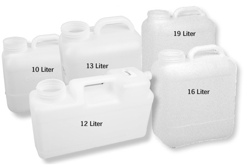Veekanister 16L, DIN96, korgita