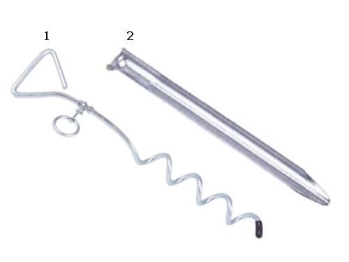 Tent peg - half round 10 pieces