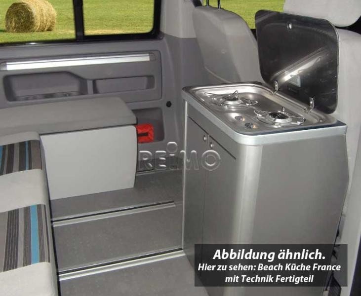 VW T6, VW T5 California Beach France kitchen pod gloss black