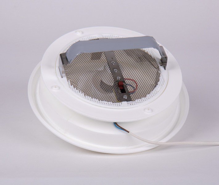 Air outlet Ã?243 mm, roof cut-out 165 mm, with 12V fan