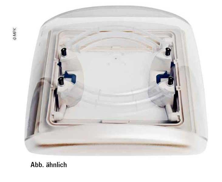 MPK Rooflight Vision Vent S pro 28x28cm white, smoked glass, double pleated