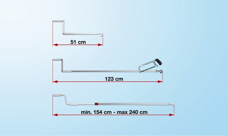 Markiisi vänt Fiamma 154-240cm