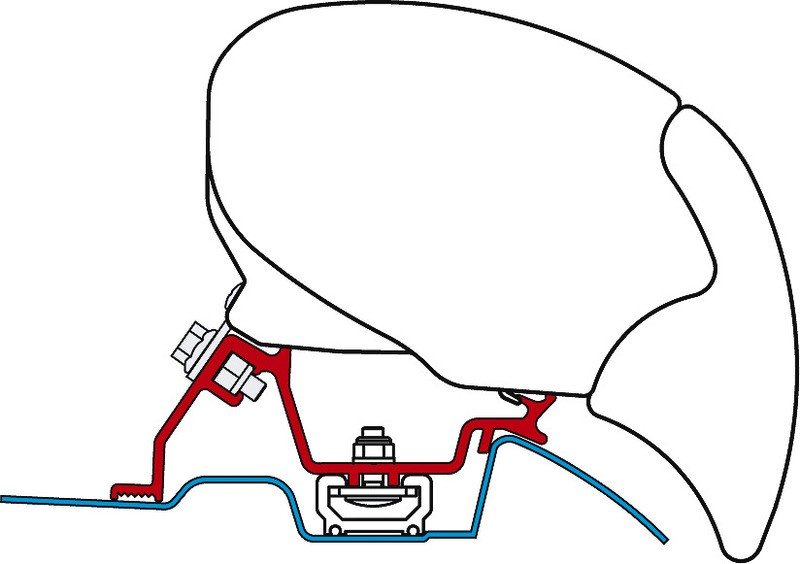 Sprinter Roof Rail Adapter F65 S and F65 f. Motorhomes and caravans