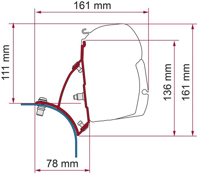Kit VW T5/T6 tõstetav katus DB