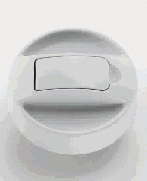 Tank lock with locking flap, white