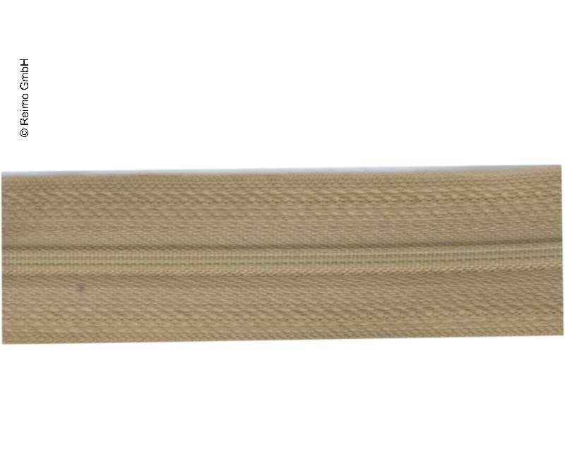 Endless zipper as yard ware in beige, 2,5cm wide