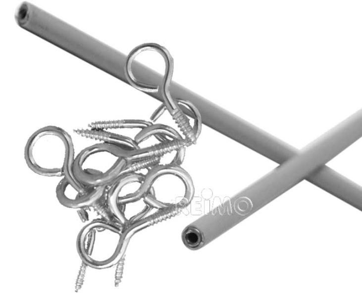Spannfix set for curtain fastening