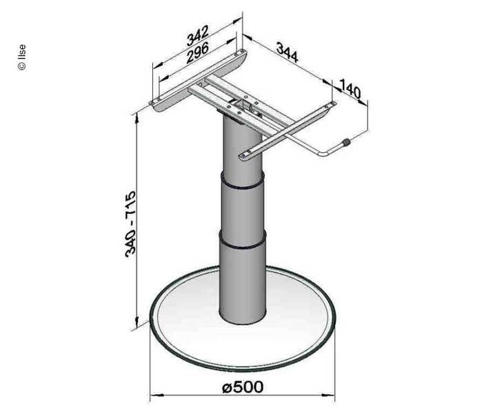 Single-column lift table