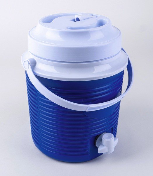 Jahutusanum jookide jaoks koos valaja ja kraaniga, K28,5cm Ø22cm 5,8 L sinine