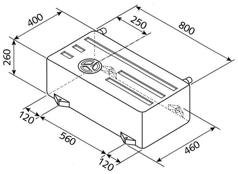 Veepaak EV1501, 75 l