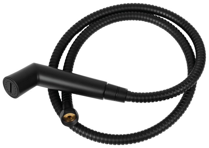 Dušikomplekt matt must, 1,5m