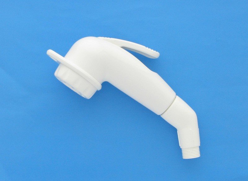 Dušipea, plastik, valge 1/2"