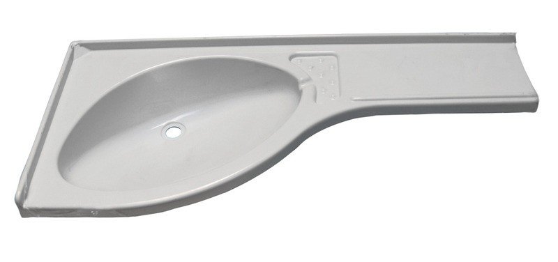 Nurga kraanikausiriiul parem valge 840x375x150mm