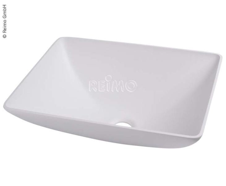 Valamu 350x260x135mm, kandiline, valge