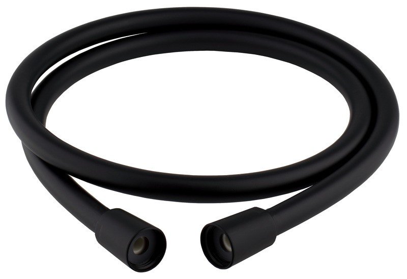 Shower Hose - Black Fabric