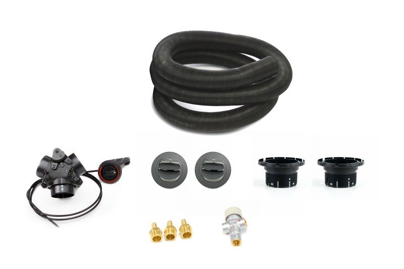 Universal hot shower set 60 mm
