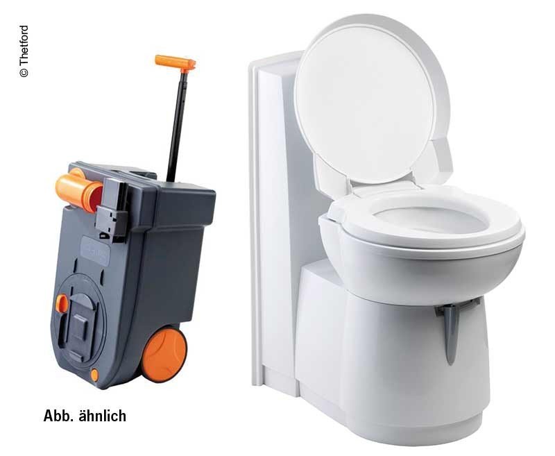 Cassette toilet C 263 S CSL, ceramic white, electric