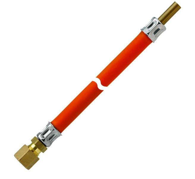 Marine gas hose 40cm, RVS8 x RST8x400mm