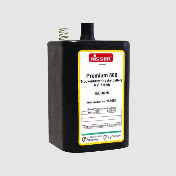 Batteries for the operation of compact water systems