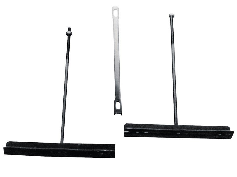Battery fastening, T-form, black