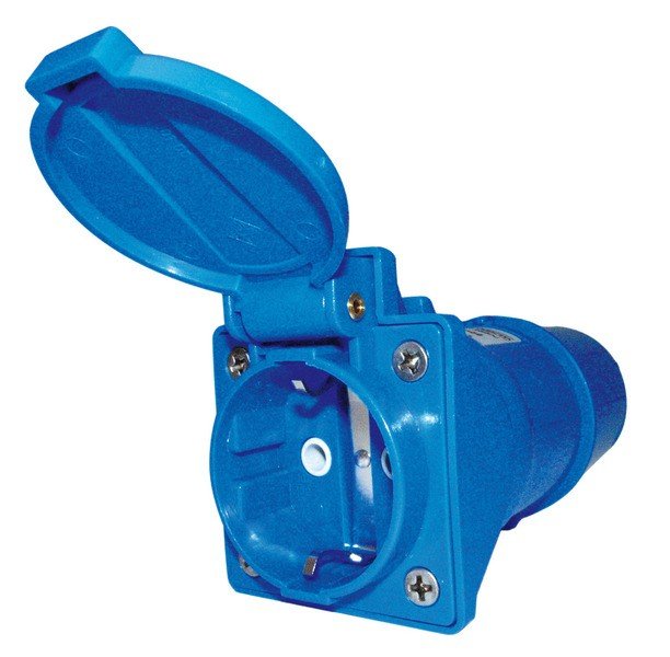 Short adapter CEE-plug/shockproof coupling