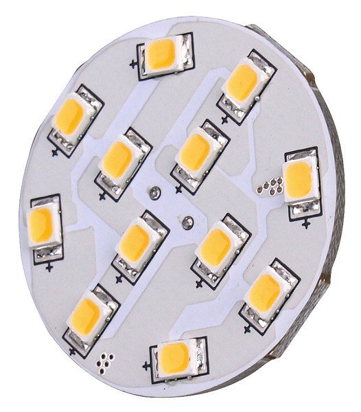 LED G4 bulb, 2W, 170 Lumen, 12x warm white SMD