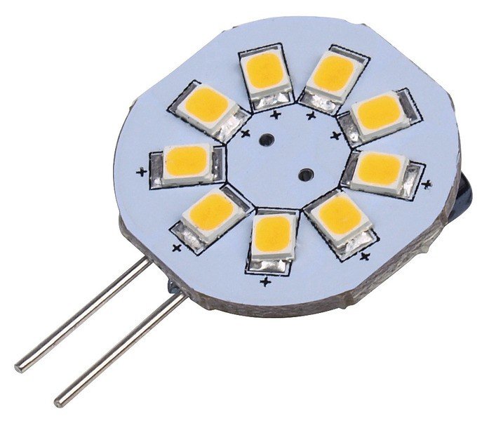 Flat PCB LED, warm white