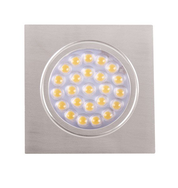 LED Spot 12V Alu brushed, Touch-switch, 1,6W, 24LED