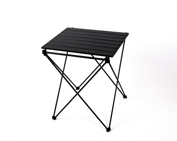 Laud Hugo, 46 x 50 x60 cm, must, alumiinium