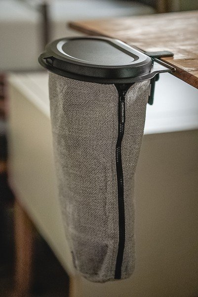 Flextrash trash can, 9 litres, grey