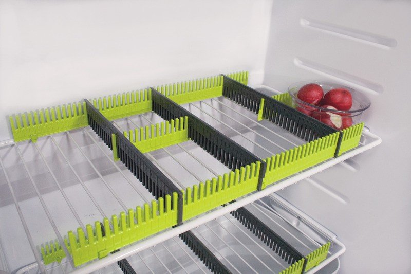 Organiseerimisliistud külmiku riiulitele